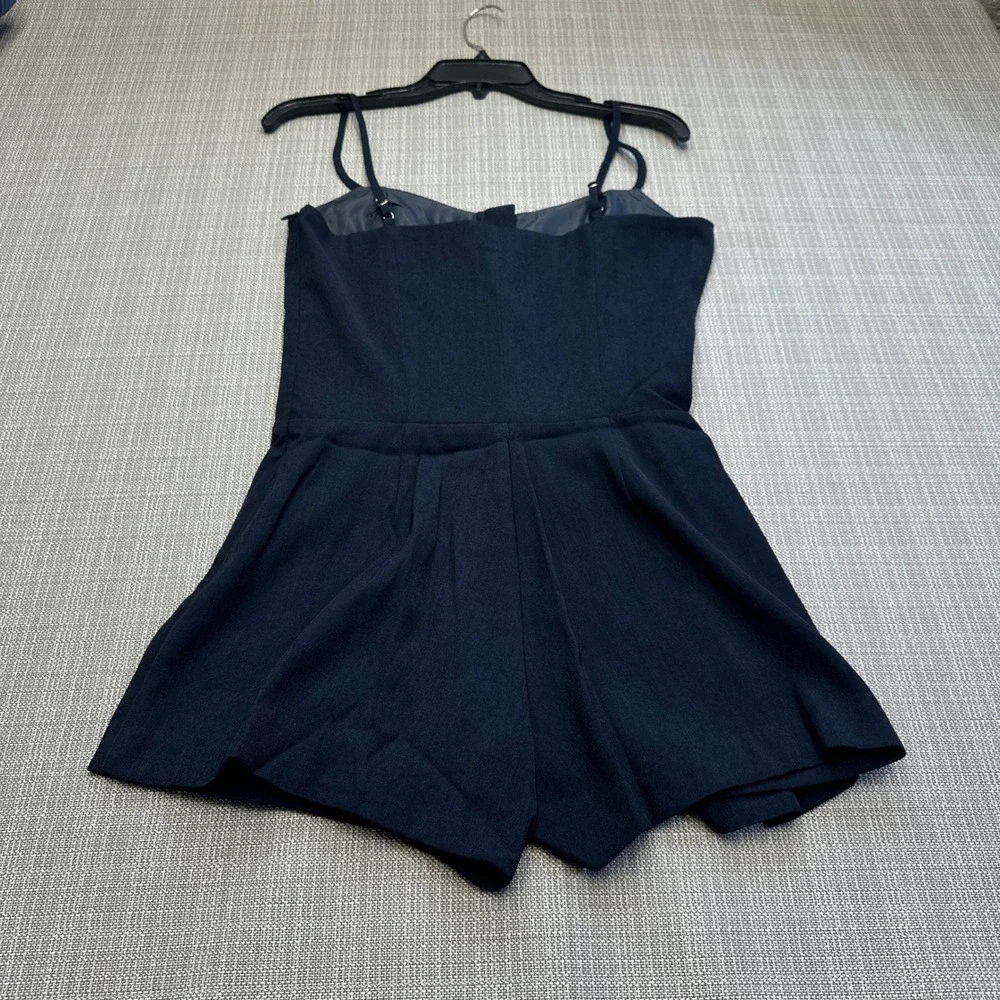 Lush Midnight Pleated‎ Skort Romper Small Hook Eye Corset Style Party Mini